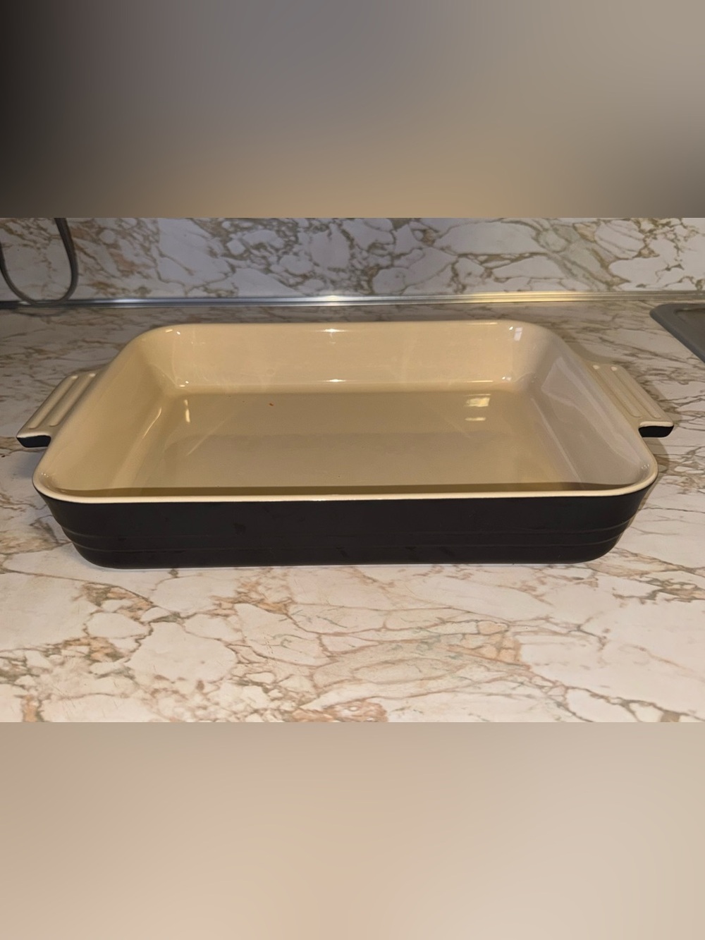 Le Creuset 32cm Rect Stoneware Baking Dish - Matte Black